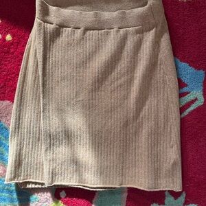 Free People Women’s Tan Ribbed Skirt
